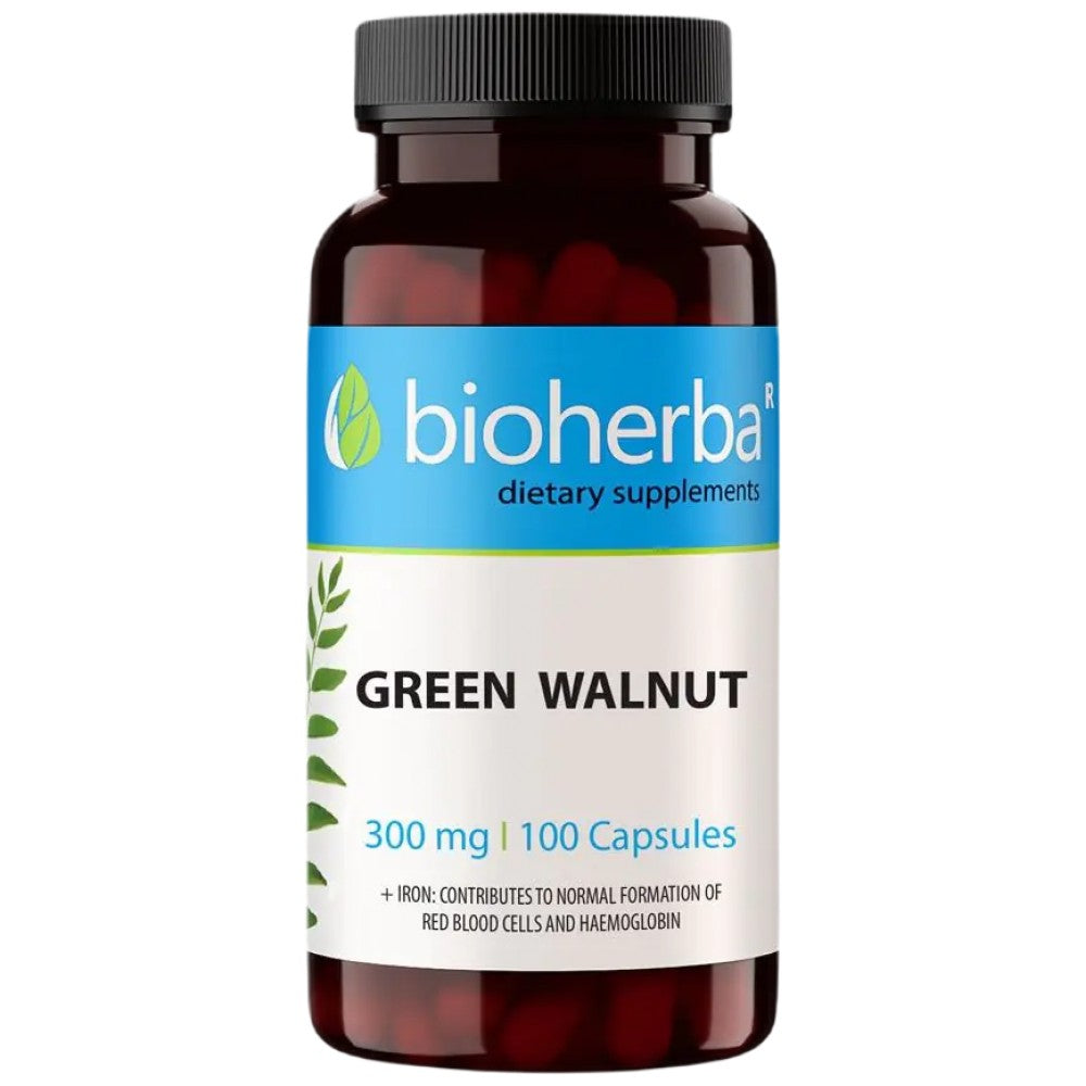 Bioherba Green Walnut 300 mg - Зелен орех 300 mg