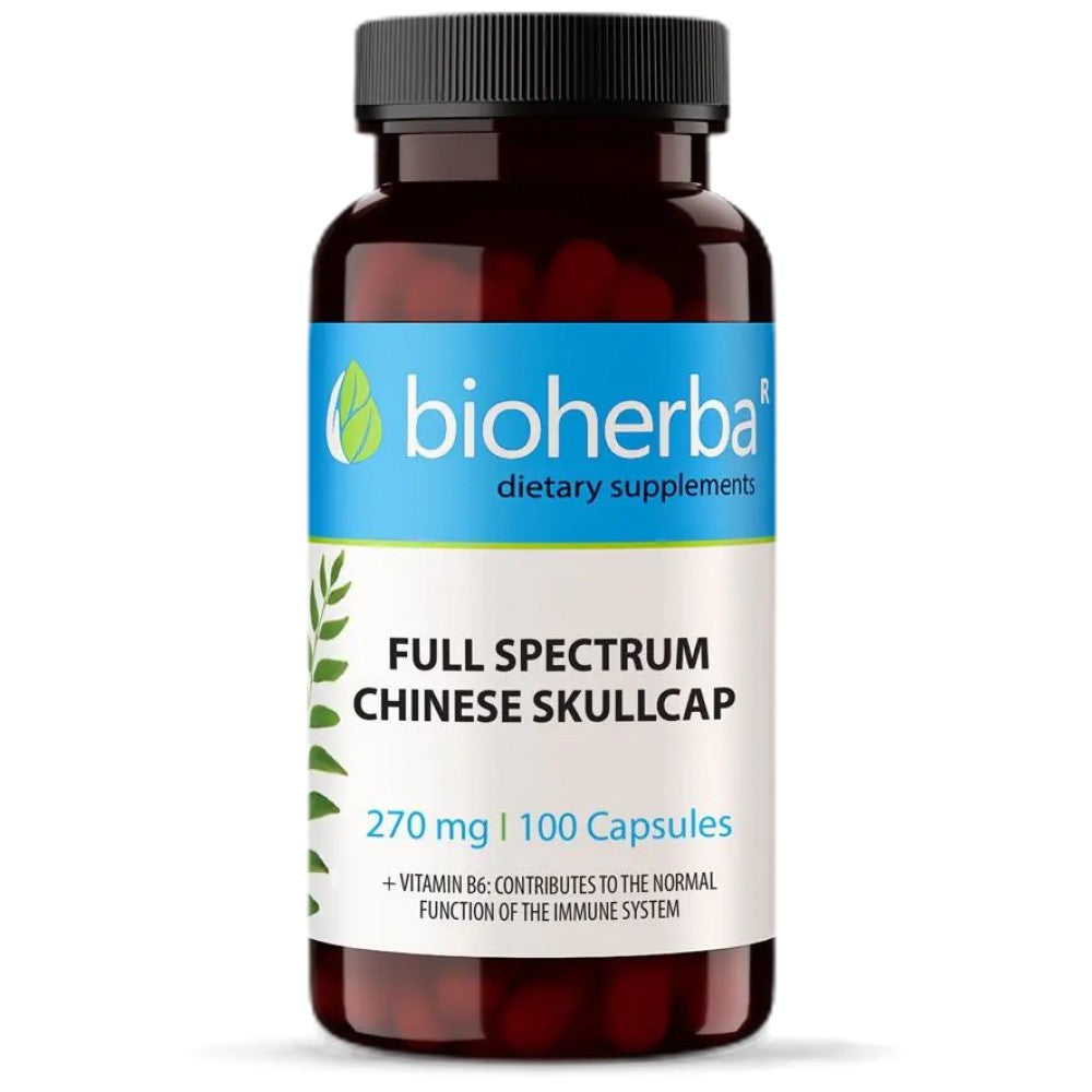 Bioherba Full Spectrum Chinese Skullcap 270 mg - Китайски шлемник 270 mg