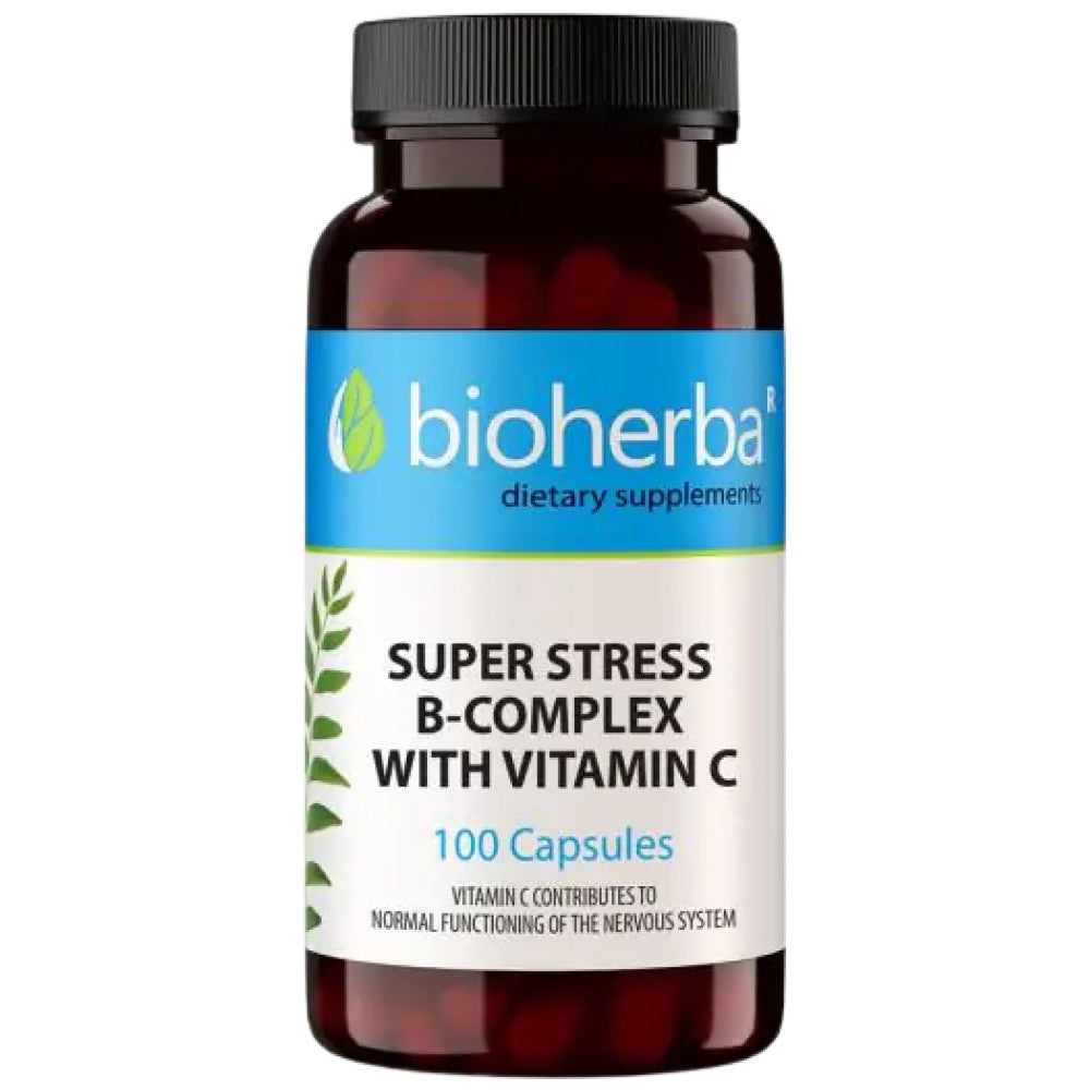 Bioherba Super Stress Vitamin B-Complex with Vitamin C - Витамин B комплекс с Витамин C