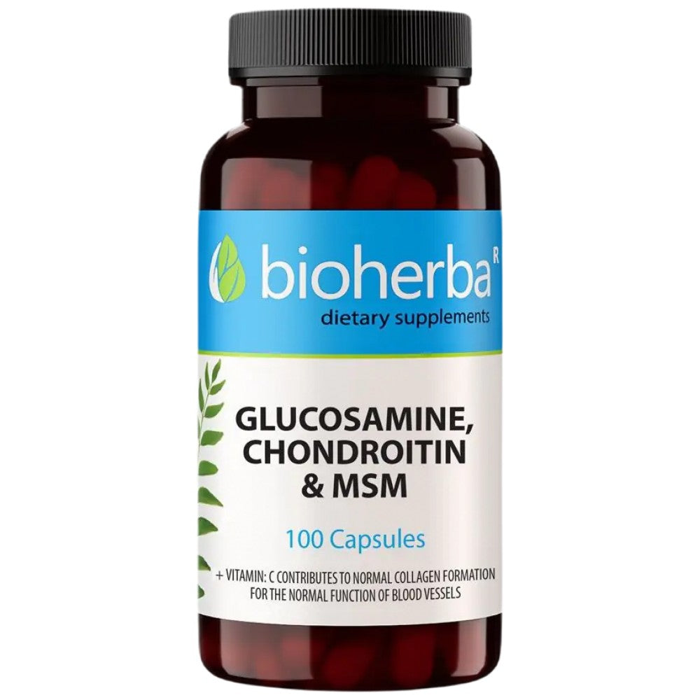 Bioherba Glucosamine & Chondroitin + MSM - Глюкозамин с хондроитин и MSM