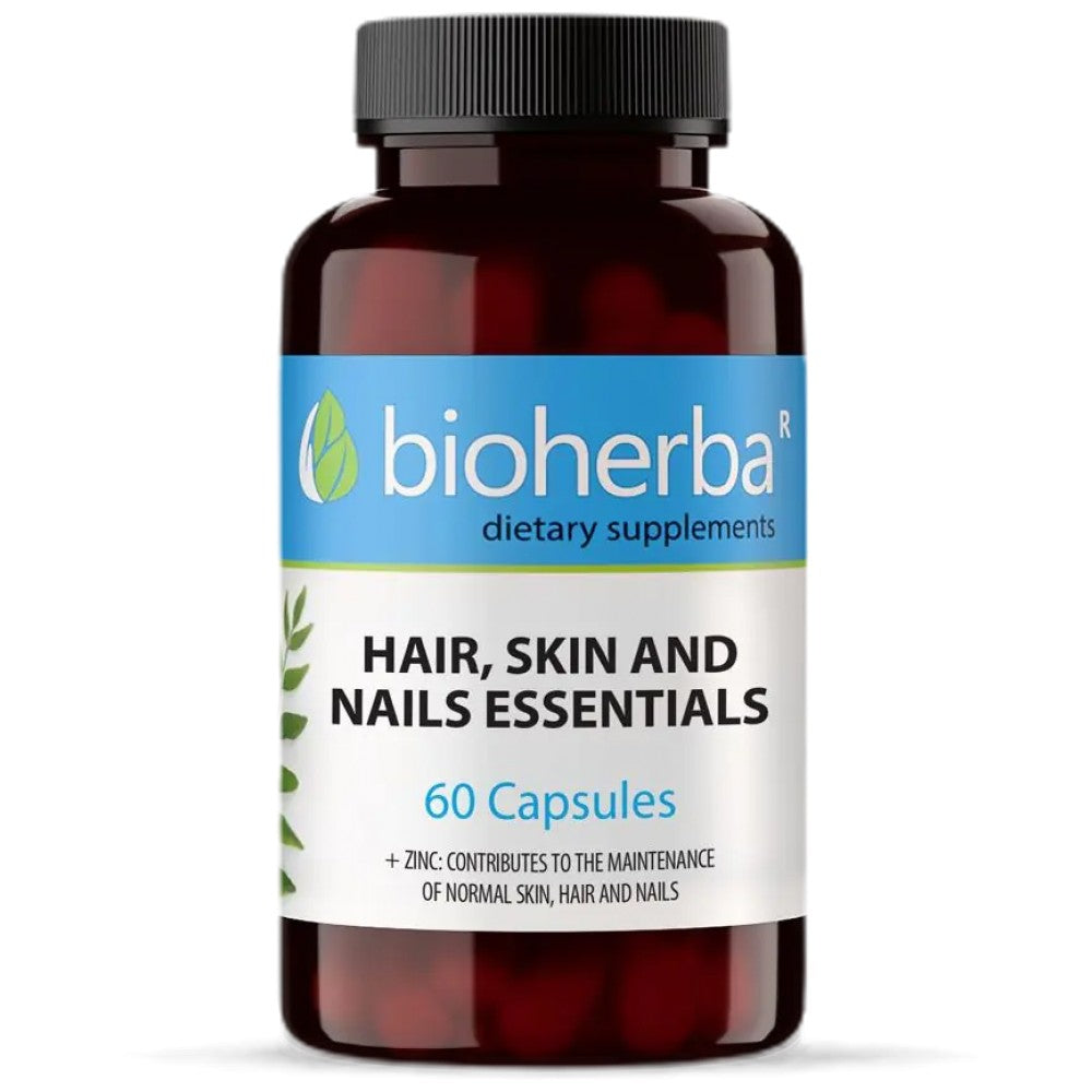 Bioherba Hair, Skin and Nails Essentials - Витамини за коса, кожа и нокти