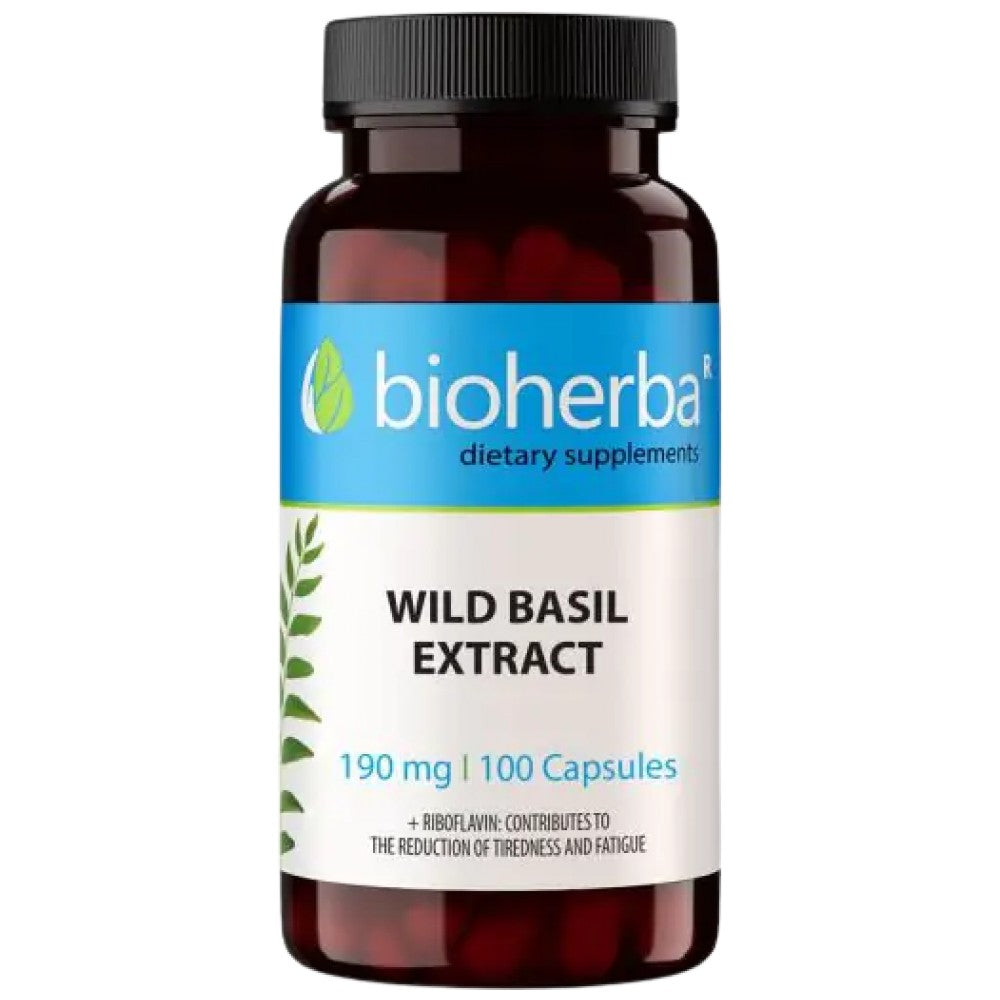 Bioherba Wild Basil Extract 190 mg - Див босилек екстракт 190 mg