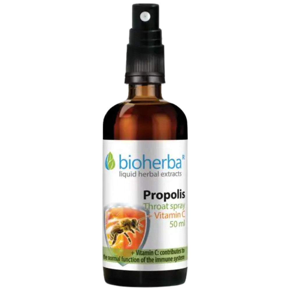 Bioherba Throat Spray with Propolis - Спрей за гърло с прополис