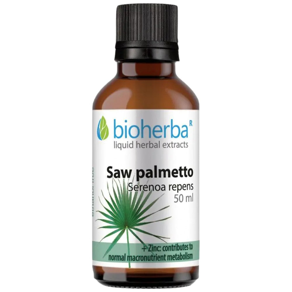 Bioherba Tincture Saw Palmetto - Тинктура от сао палмето