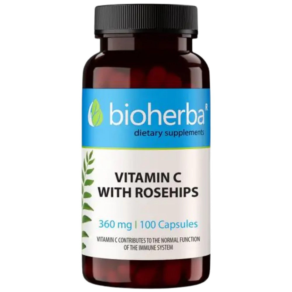 Bioherba Vitamin C with Rose Hips 360 mg - Витамин С с шипка 360 mg