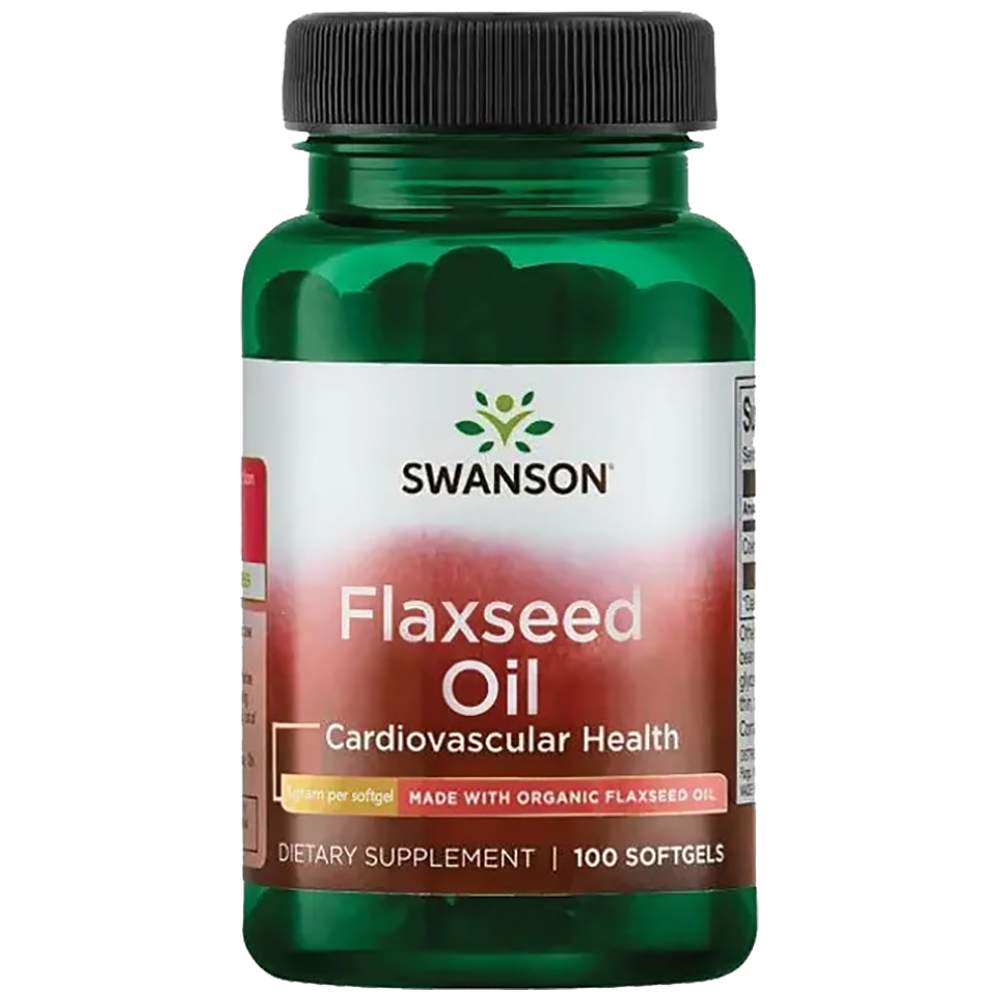 SWANSON Flaxseed Oil 1000 mg - Ленено масло 1000 mg
