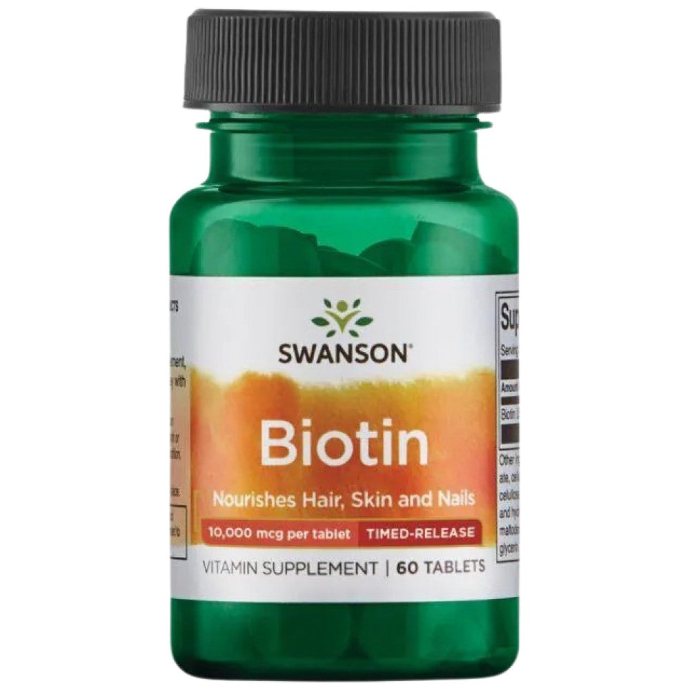 SWANSON Biotin 10,000 mcg Timed-Release - Биотин 10 000 mcg