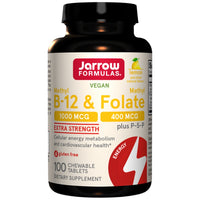 Jarrow Formulas Methyl B-12 1000 mcg & Methyl Folate 400 mcg - Метил Б12 с Метилфолат