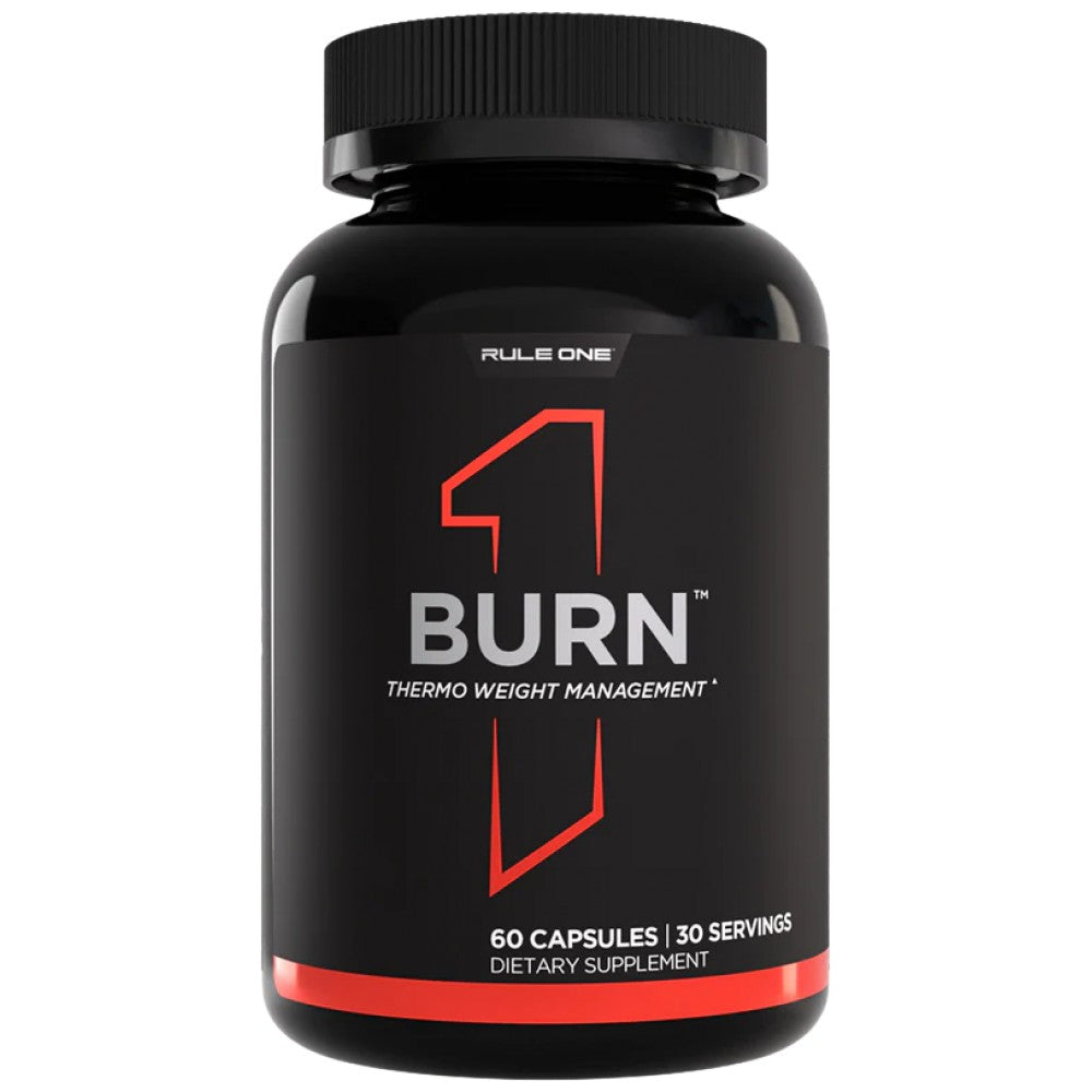 Rule1 R1 Burn Caps with Forskohlii, Grains of Paradise & Caffeine Matrix - Термогенен фетбърнър капсули