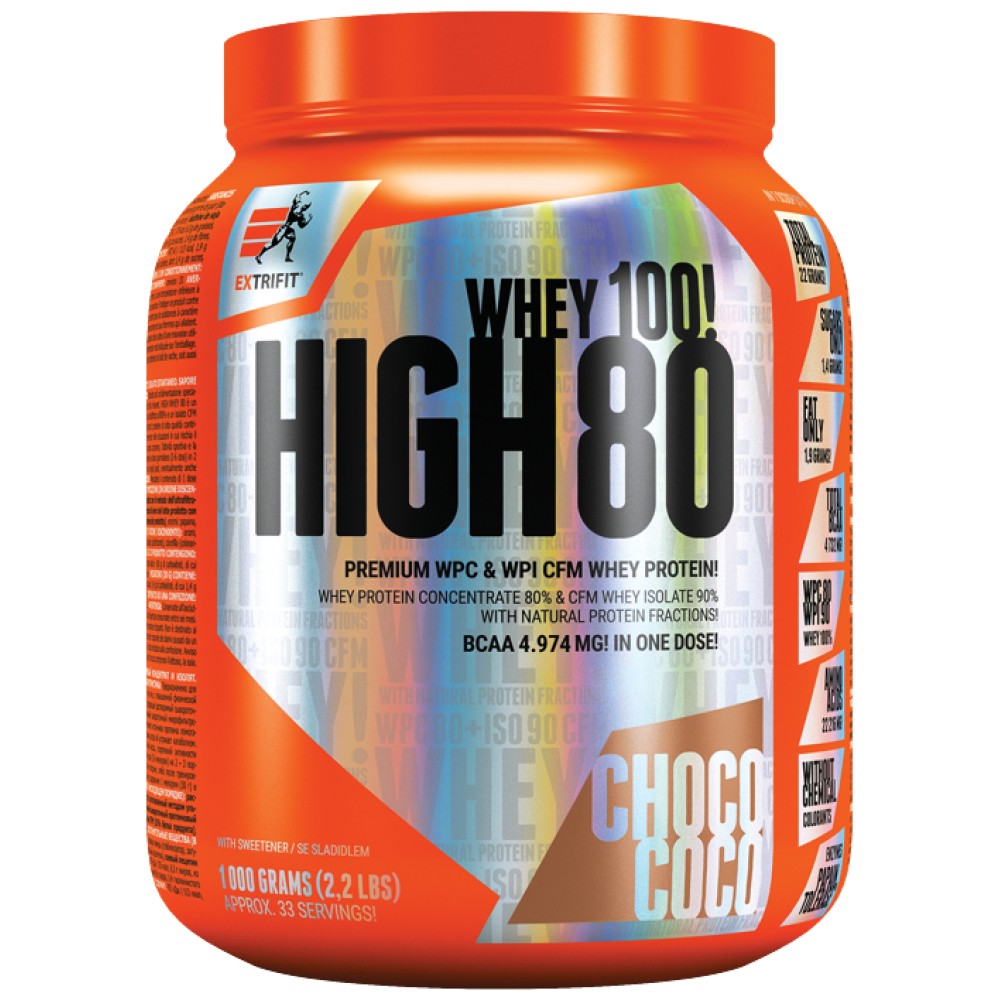 Extrifit Sports Nutrition High Whey 80 - Суроватъчен протеин концентрат 80%