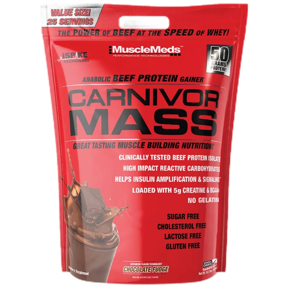 Muscle Meds Carnivor Mass Beef Gainer - Говежди гейнър за маса
