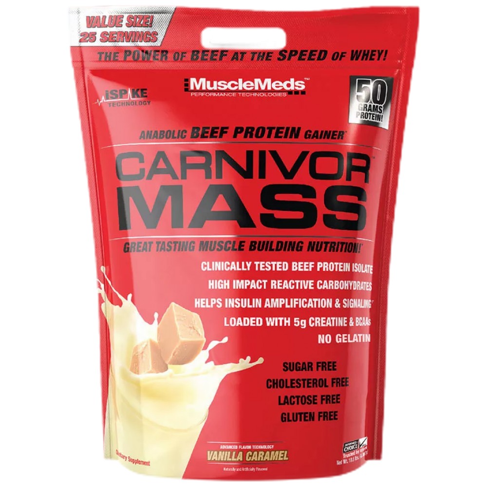 Muscle Meds Carnivor Mass Beef Gainer - Говежди гейнър за маса