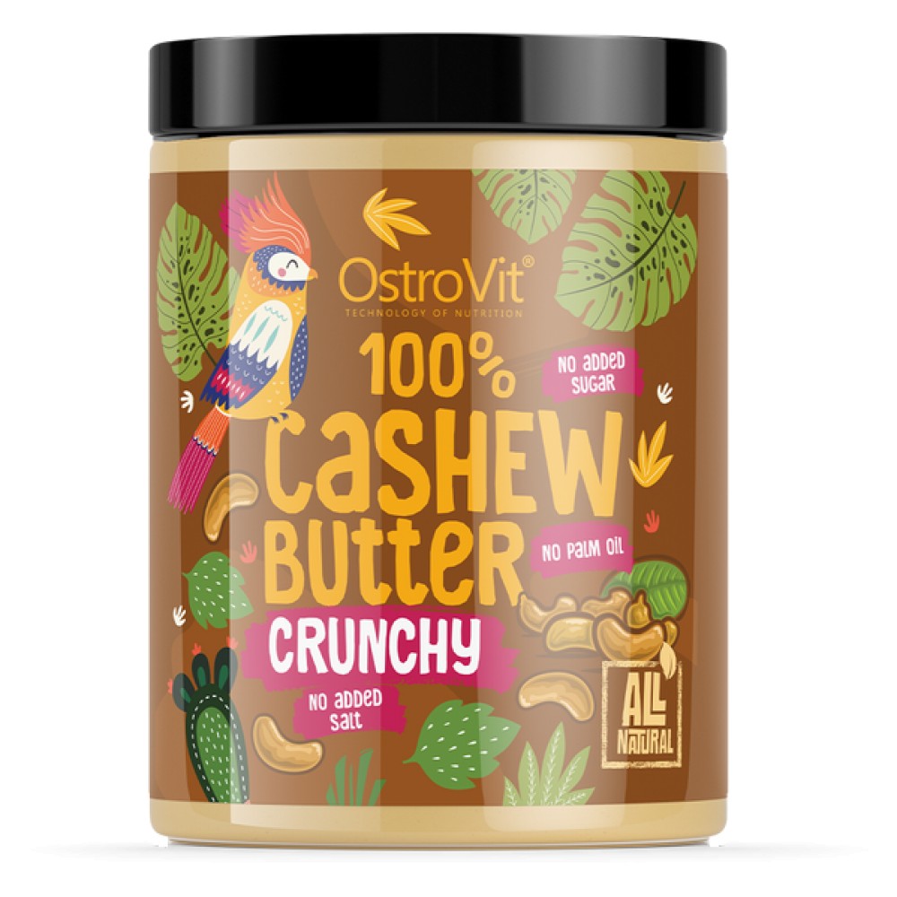 OstroVit 100% Cashew Butter Crunchy - Масло от кашу с парченца