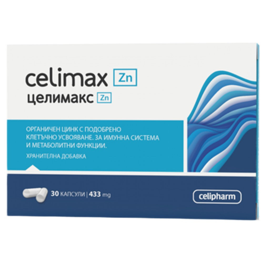 CeliPharm Celimax Zn Zinc Bisglycinate 15 mg - Цинк бисглицинат 15 mg