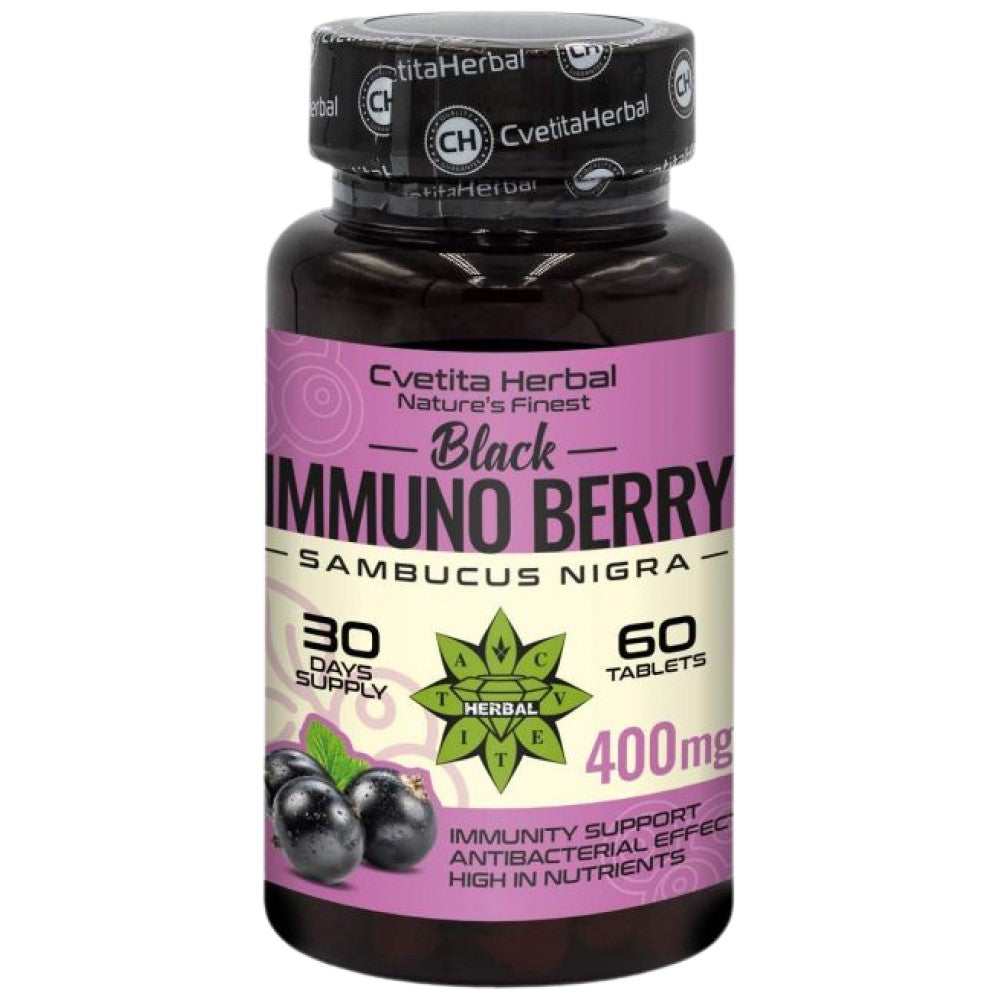 Cvetita Herbal Black Immuno Berry 400 mg - Черен бъз за имунитет 400 mg
