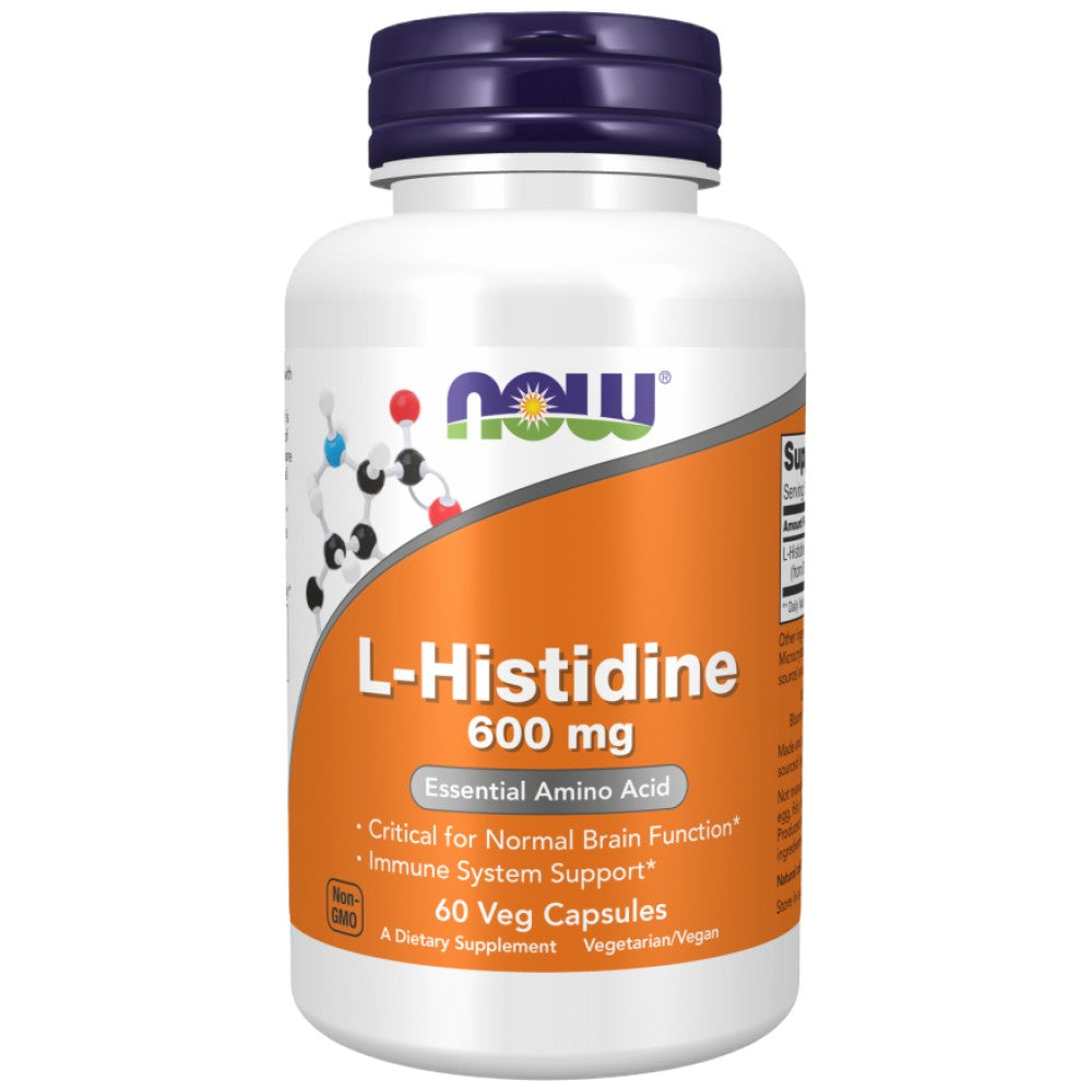 NOW Foods L-Histidine 600 mg - L-Хистидин 600 mg