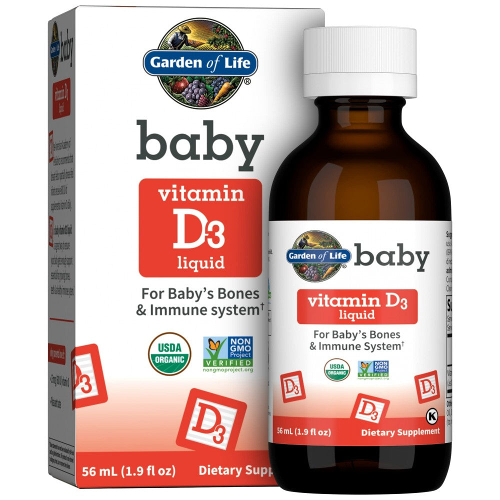Garden Of Life Baby Vitamin D3 Liquid - Течен Витамин Д3 за бебета
