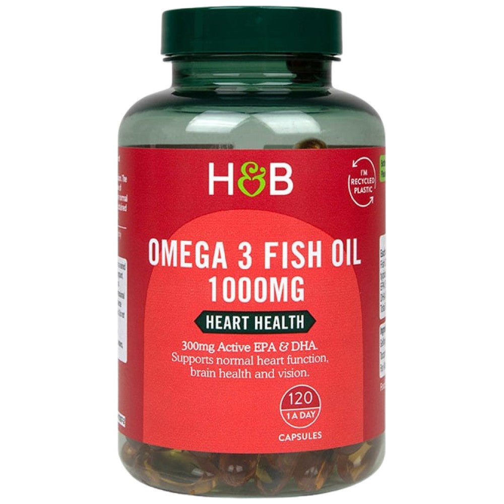 Holland And Barrett Omega 3 Fish Oil Concentrate 1000 mg - Концентрирано рибено масло 1000 mg