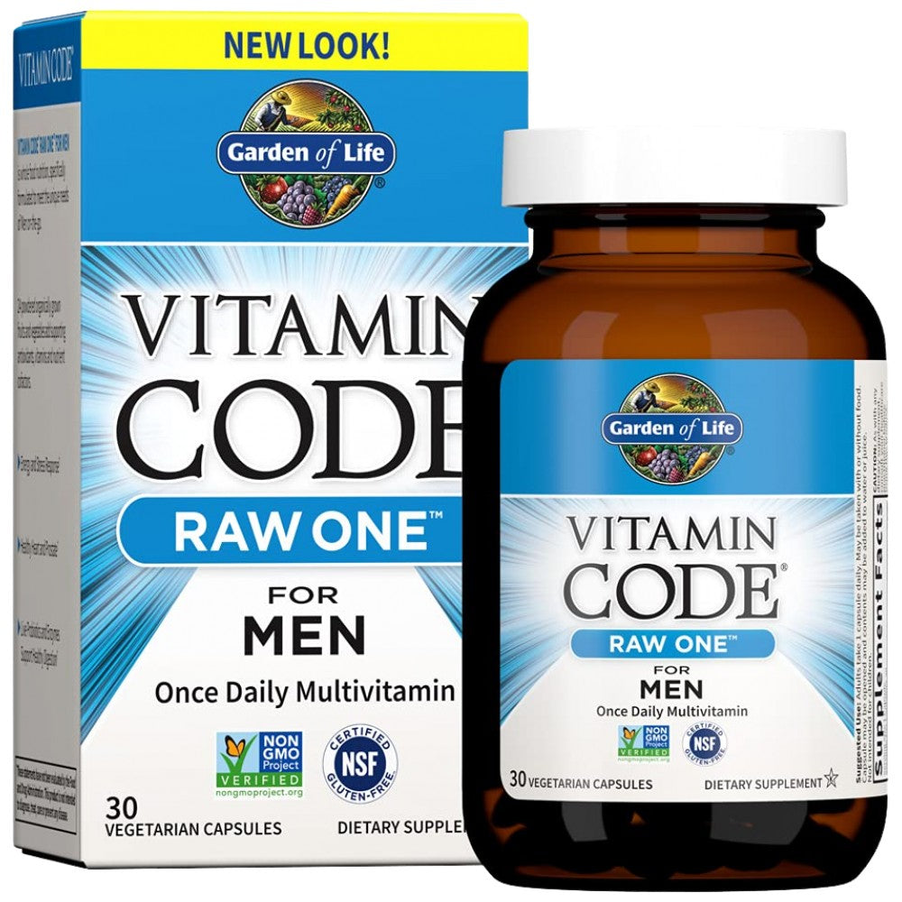 Garden Of Life RAW One for Men - Мултивитамини за мъже (1 на ден)