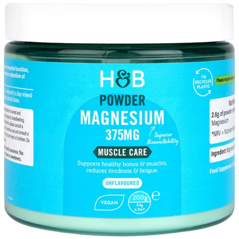 Holland And Barrett Magnesium Powder 375 mg Magnesium Citrate - Магнезиев цитрат на прах 375 mg