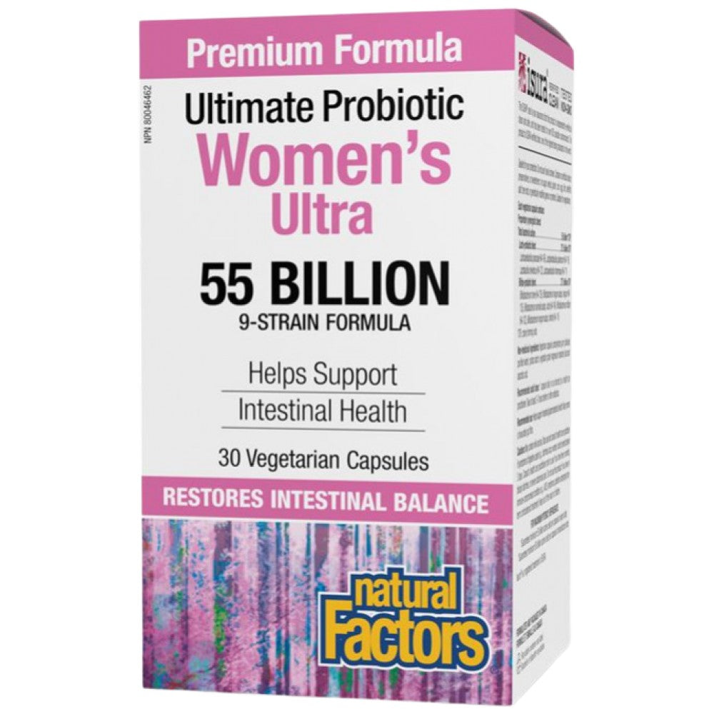 Natural Factors Women's Ultra Probiotic 55 Billion - Пробиотик за жени 55 млрд. клетки