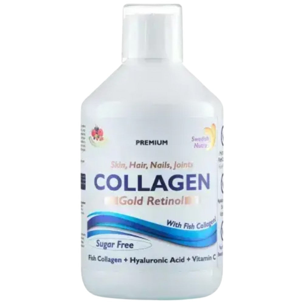 Swedish Nutra Fish Collagen 12500 mg Gold Retinol - Рибен колаген с ретинол 12500 mg