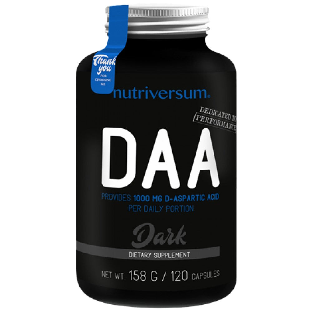 Nutriversum DAA Dark D-Aspartic Acid 1000 mg - Д-Аспарагинова киселина 1000 mg