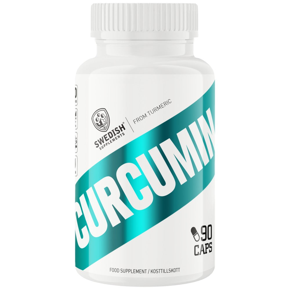 SWEDISH Supplements Curcumin Turmeric 500 mg with Vitamin C & Black Pepper Piperine - Куркумин с Витамин C и пиперин