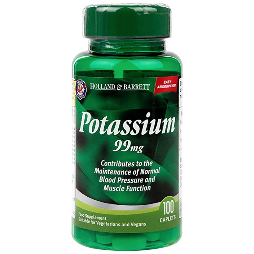Holland And Barrett Potassium Gluconate 99 mg - Калиев глюконат 99 mg