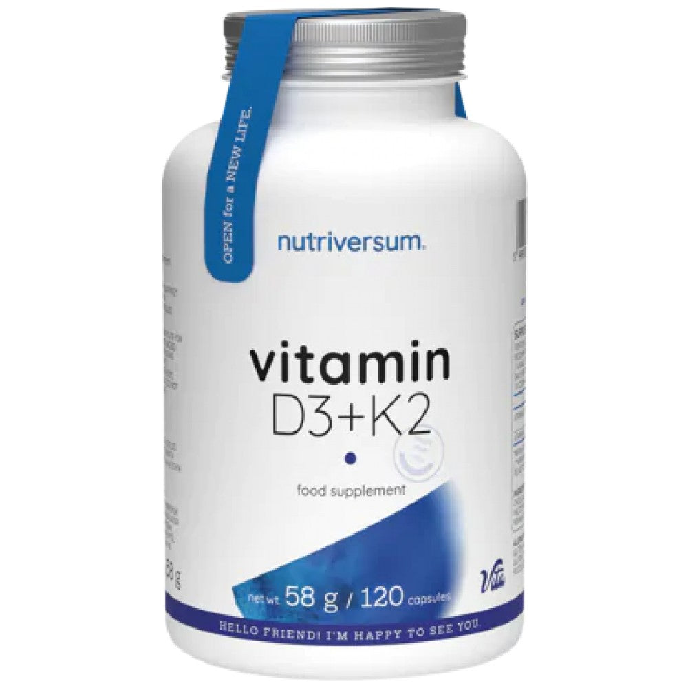 Nutriversum Vitamin D3 1000 + K2 75 mcg - Витамин Д3 с К2