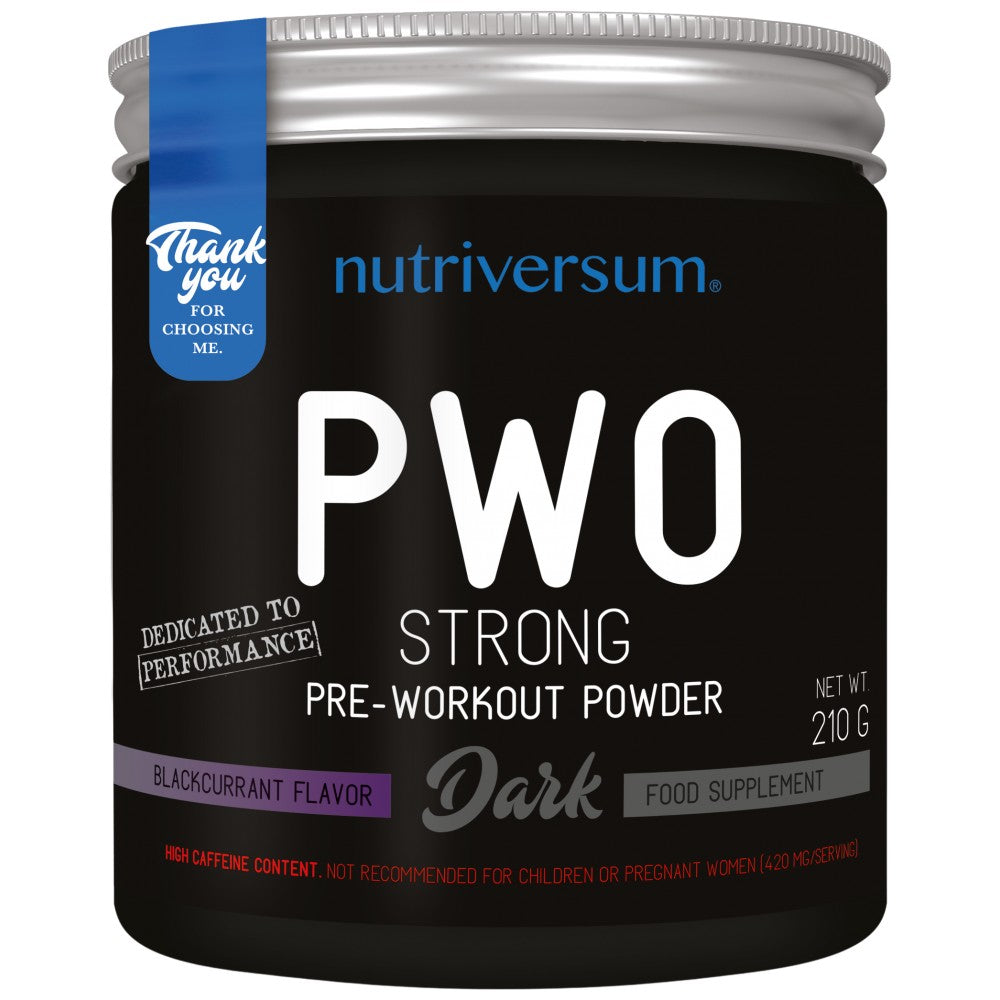 Nutriversum PWO Strong Pre-Workout - Силна предтренировъчна формула