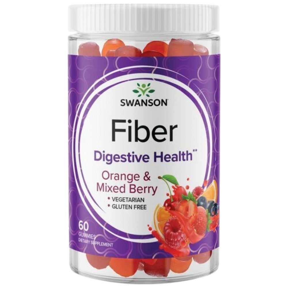 SWANSON Fiber Gummies Orange & Mix Berry - Фибри гъми