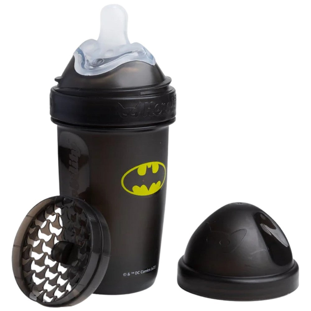 Herobility Double Anti-Colic Baby Bottle 240 ml Batman - Противоколично бебешко шише Batman 240 ml