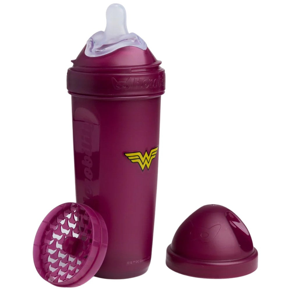 Herobility Double Anti-Colic Baby Bottle 340 ml Wonder Woman - Противоколично бебешко шише Wonder Woman 340 ml