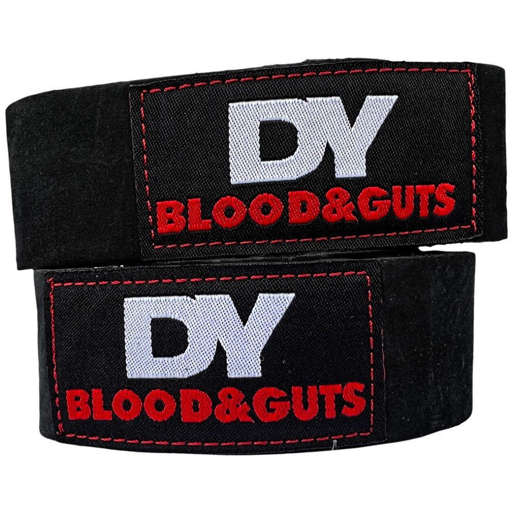 Dorian Yates DY Blood & Guts Lifting Straps Leather - Кожени накитници