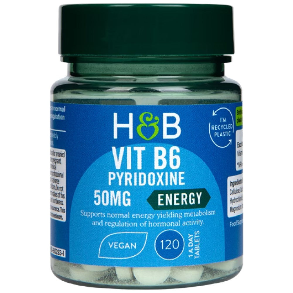 Holland And Barrett Vitamin B6 Pyridoxine 50 mg - Витамин Б6 50 mg