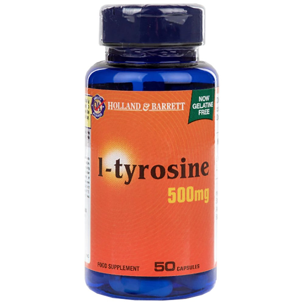 Holland And Barrett L-Tyrosine 500 mg - L-Тирозин 500 mg