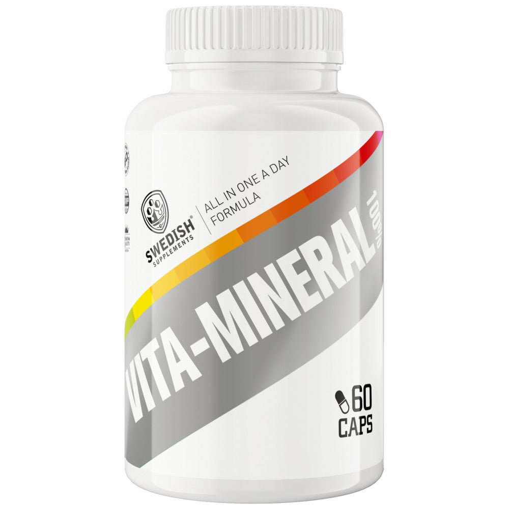 SWEDISH Supplements 100% Vita Mineral All in One a Day Formula - Мултивитамини и минерали
