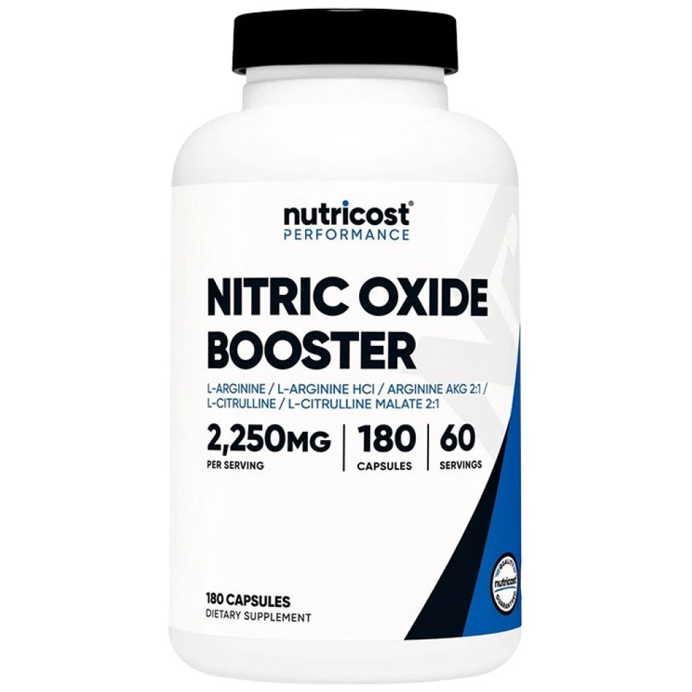 Nutricost Nitric Oxide Booster Capsules 750 mg - NO бустер с аргинин капсули