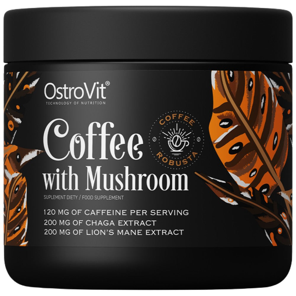 OstroVit Coffee with Mushroom Natural Robusta - Кафе с гъби чага и лъвска грива