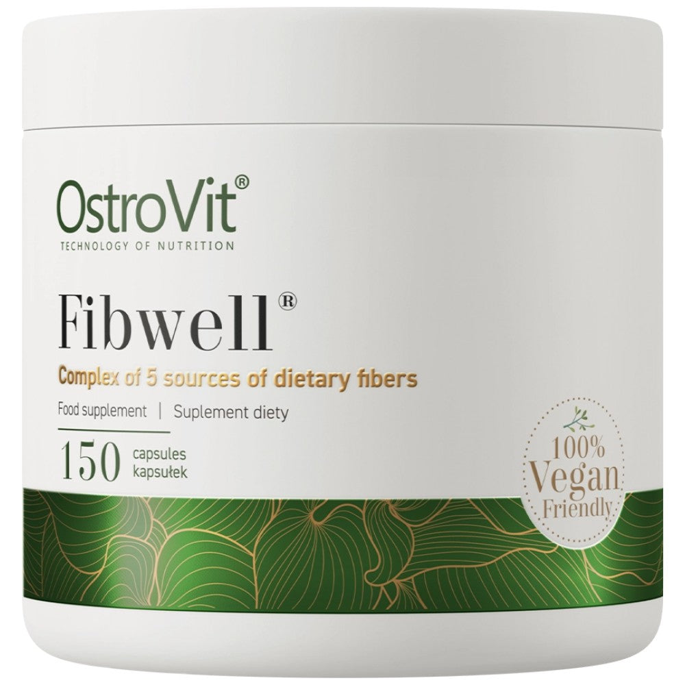 OstroVit Fibwell Caps Complex of 5 Sources of Dietary Fibers - Фибри комплекс капсули