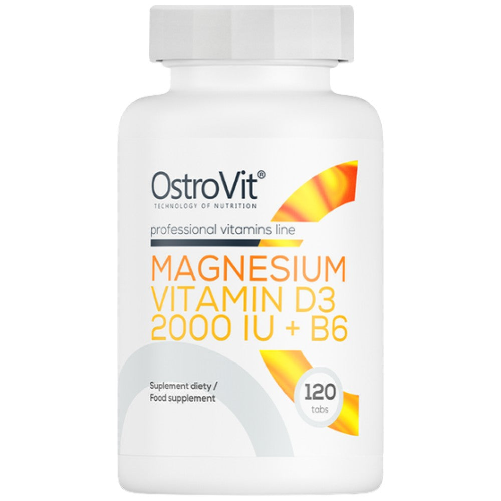 OstroVit Magnesium + Vitamin D3 2000 IU + B6 - Магнезий, Витамин Д3 2000 IU и Б6