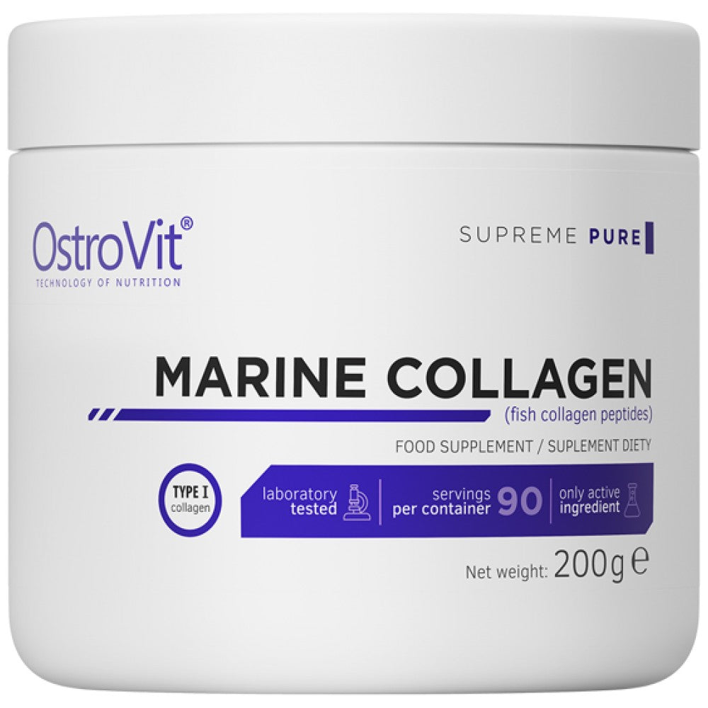OstroVit Marine Collagen Hydrolyzed Fish Collagen Powder - Морски колаген на прах