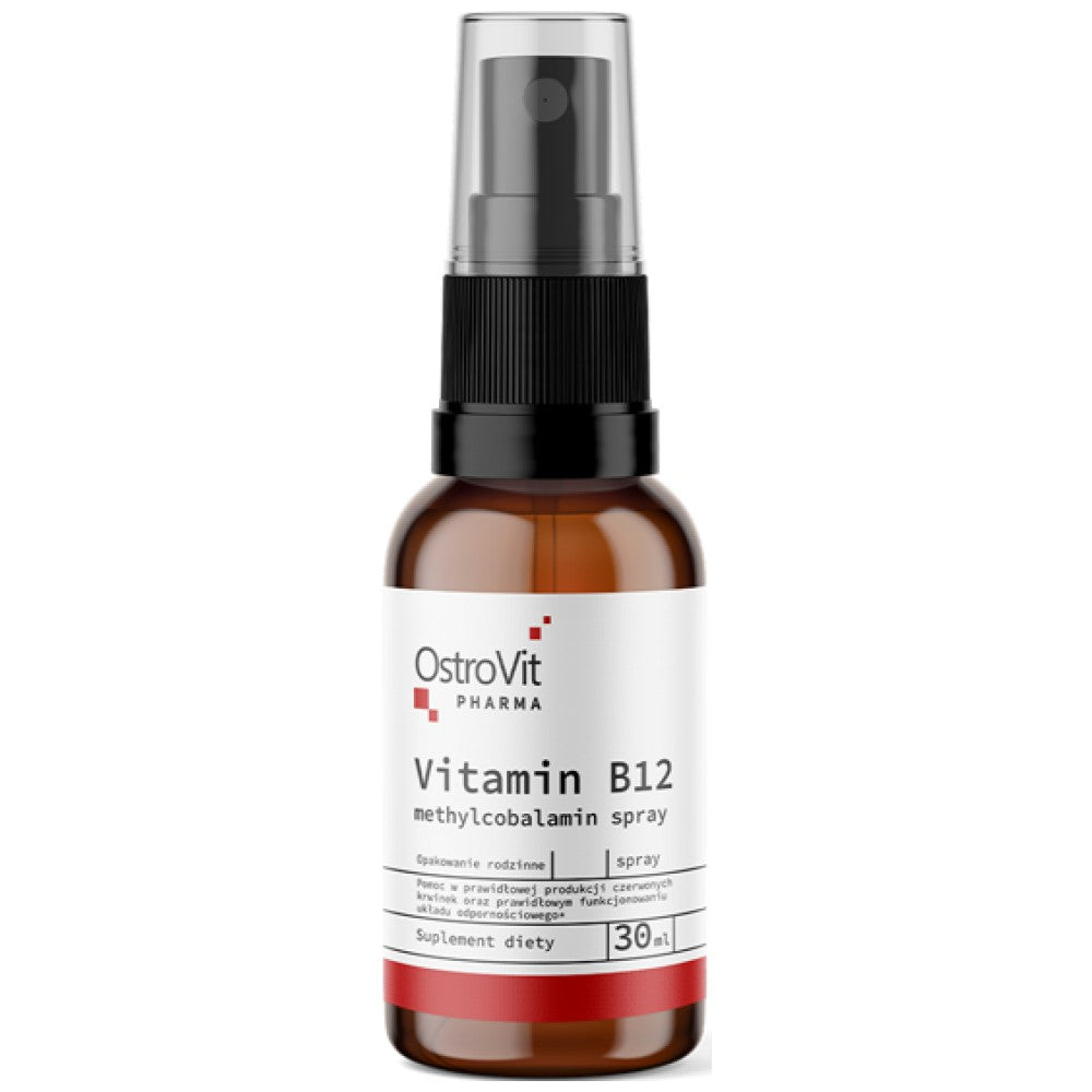 OstroVit Vitamin B12 Methylcobalamin 100 mcg Spray - Витамин B12 спрей 100 mcg