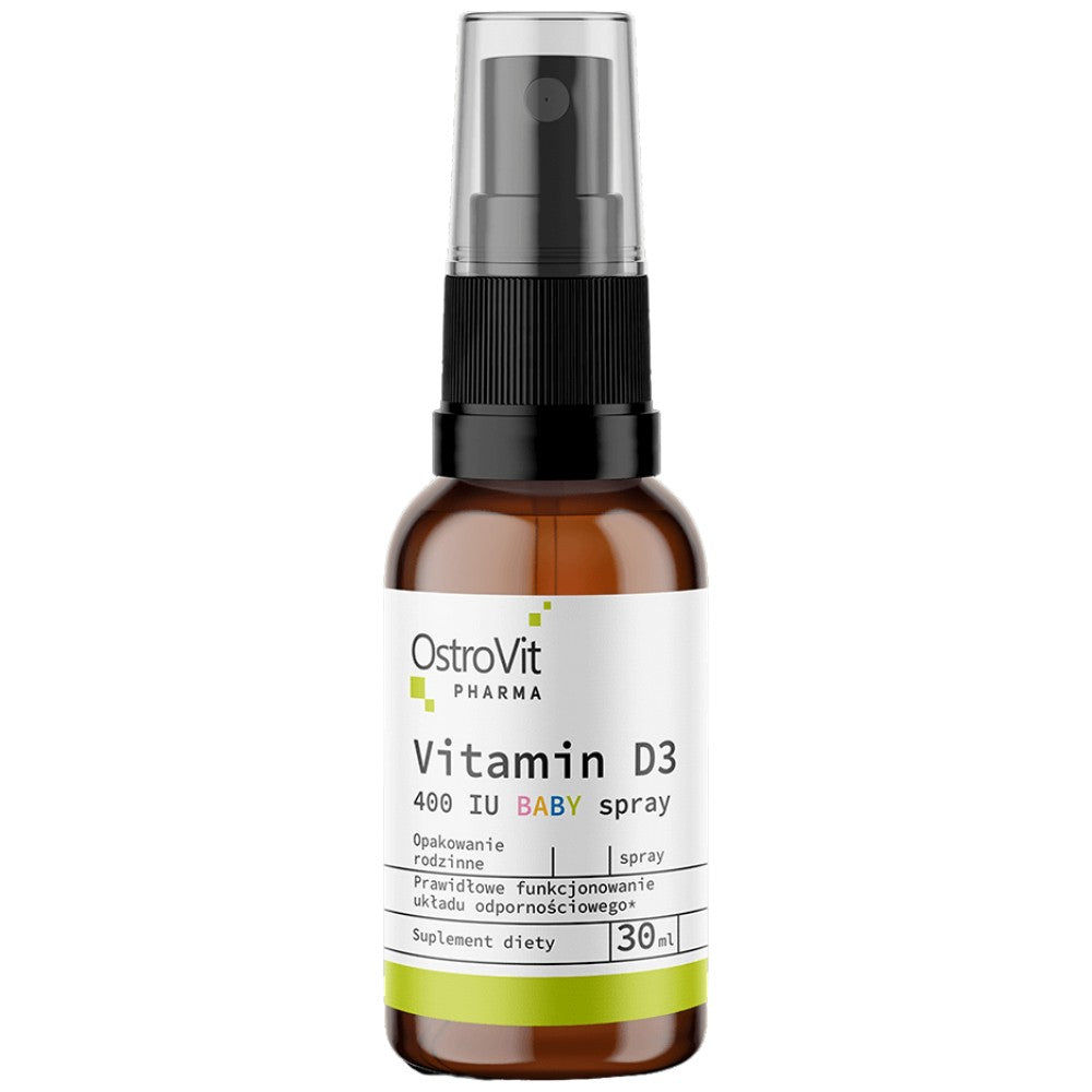 OstroVit Vitamin D3 400 IU Baby Spray - Бебешки Витамин Д3 спрей 400 IU