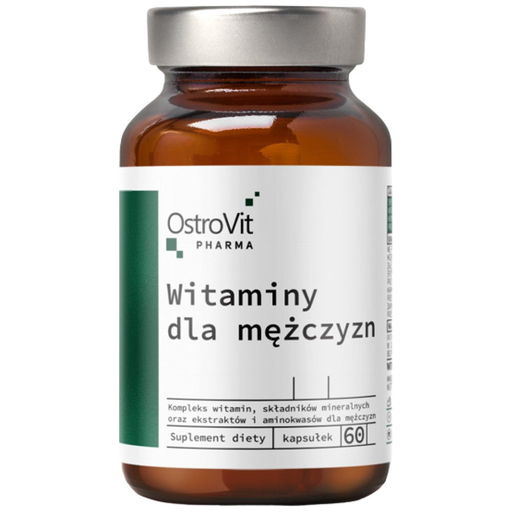 OstroVit Vitamins for Men with Ashwagandha, Tribulus & Saw Palmetto - Мултивитамини за мъже с трибулус