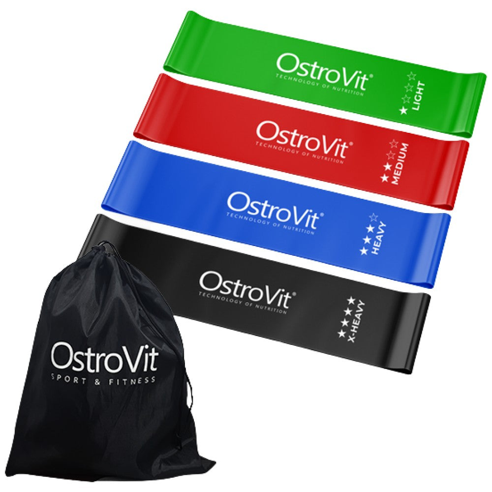 OstroVit Комплект - Непрекъснати тренировъчни ластици с чанта