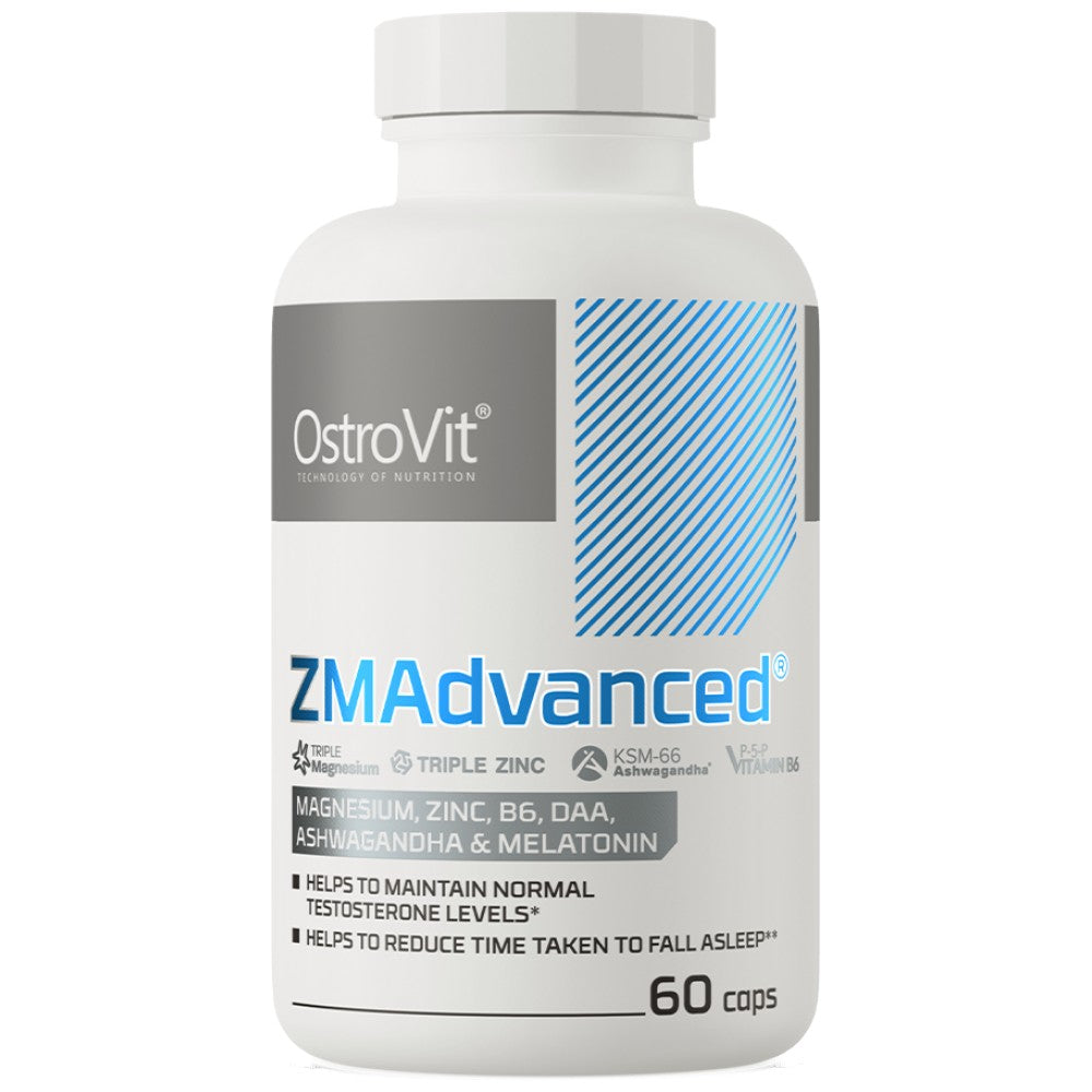 OstroVit ZMAdvanced Caps DAA, Ashwagandha and Melatonin - ЗМА капсули с ашваганда
