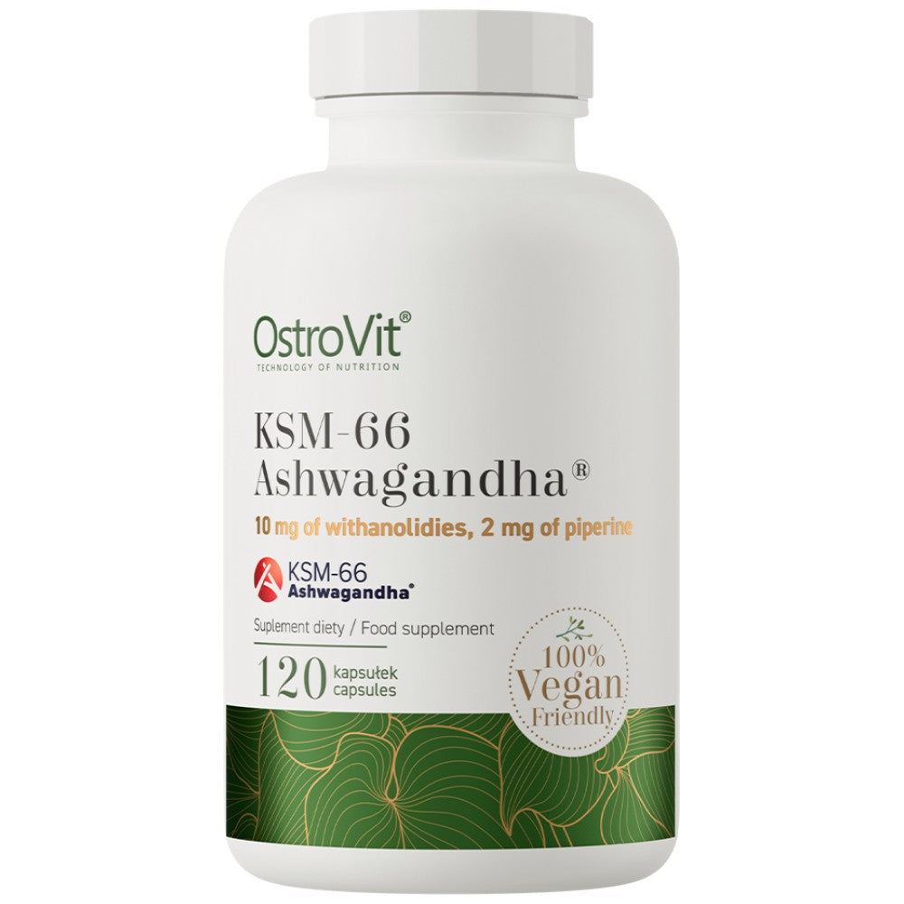 OstroVit KSM-66 Ashwagandha 200 mg Vege Caps - Ашваганда KSM-66 веган 200 mg