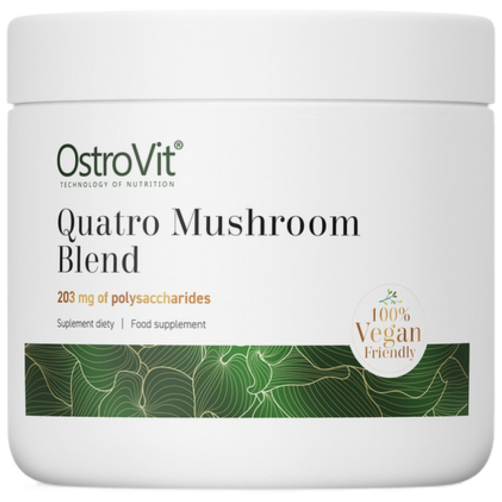 OstroVit Quatro Mushroom Blend Powder - Комплекс от 4 гъби на прах